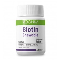 Biotin 5000 Mcg 62 Çiğneme Tableti 8682241302079