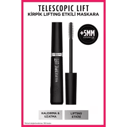Orjinal Yeni Ürün Telescopic Lift Maskara Teleskopik Mascara Lifting Etkisi +5mm 9.9 Ml
