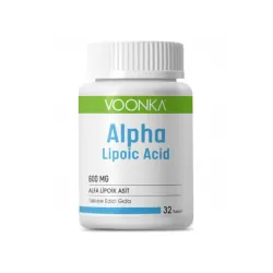 Alpha Lipoic Acid 600 Mg Yaşlanma Karşıtı 30 Kapsül 8680807008755