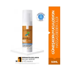 Anthelios Dermo Pediatrics Spf 50+ Bebekler için Güneş Koruyucu Losyon 50 ml- Çocuklar İçin